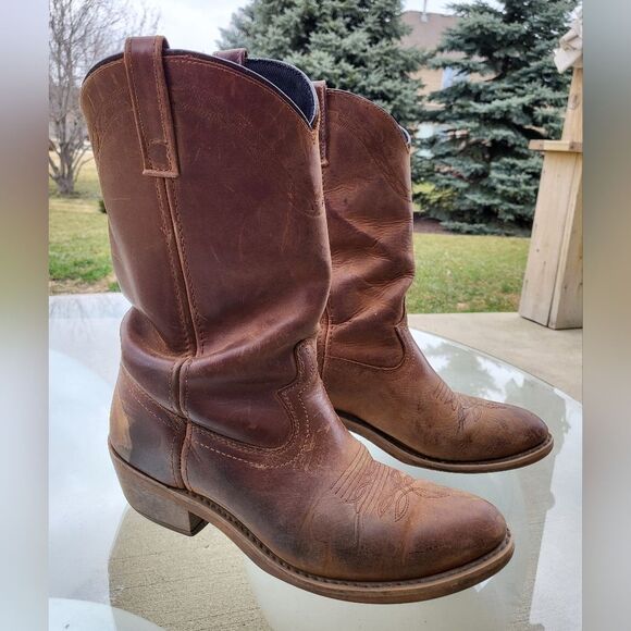 Mens Laredo Western Boots Brown Sz 9.5 EW main image 9